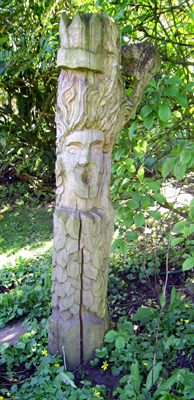 bodging oak carving