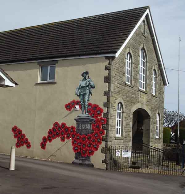 broadwell war memorial hall memorial mural 