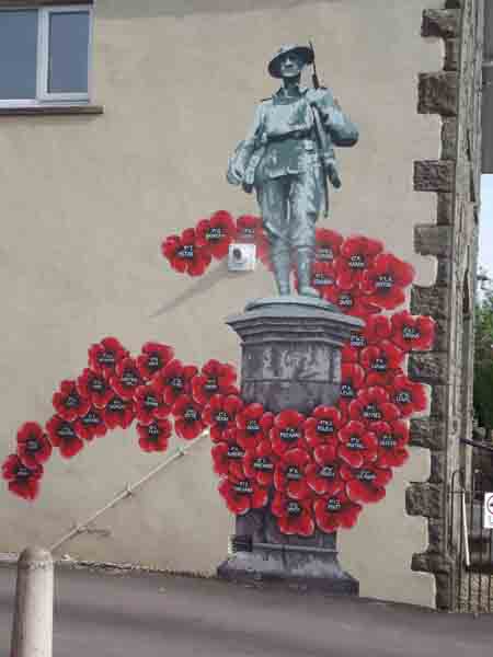 broadwell war memorial hall memorial mural 