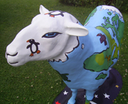 fibreglass sheep globe