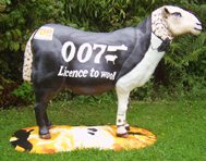 james bond fibreglass sheep