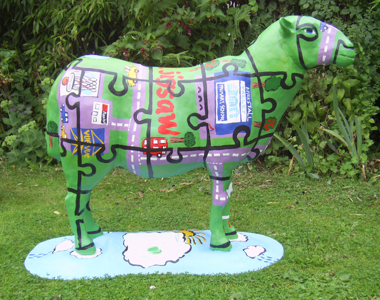 jigsaw fibreglass sheep