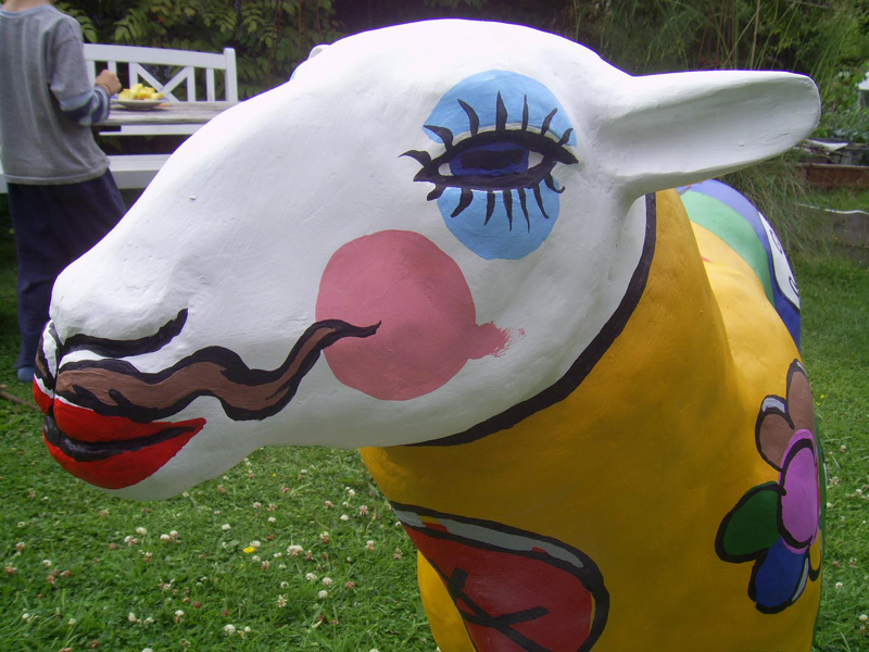 pyramid of arts fibreglass sheep