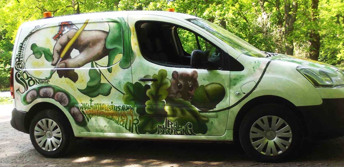 painted van by tom cousins