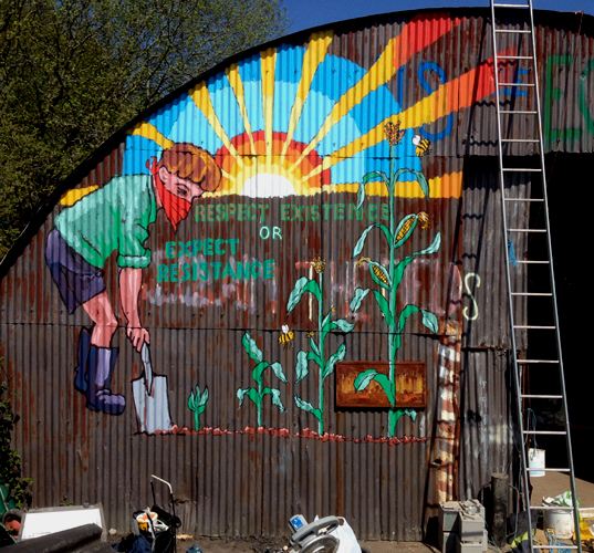 yorkley court farm mural